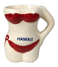 Usado, Biquíni feminino vermelho havaiano cerâmica palito suporte barware homem caverna decoração 2,25" comprar usado  Enviando para Brazil