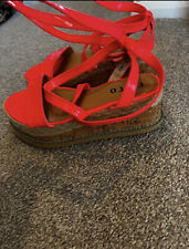 Hot pink wedges for sale  ERITH