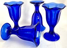 Fonte de refrigerante Anchor Hocking Fountainware vidro azul cobalto parfait copos sundae comprar usado  Enviando para Brazil