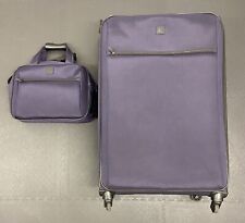 Large Purple Tripp Suitcase With Matching Travel Bag, Good Used Condition  for sale  Shipping to South Africa