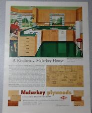 1951 Malarkey contrachapado anuncio estampado vintage MCM cocina madre niño taburete desayuno segunda mano  Embacar hacia Argentina