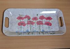 Melamine tray poppy for sale  CHINNOR