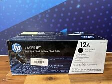 Tóner original HP Q2612AD #12A NEGRO DOBLE paquete->M1319f/M1300/M1005/3055 Q2612A 4K segunda mano  Embacar hacia Argentina