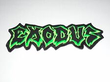 EXODUS THRASH METAL IRON ON EMBROIDERED PATCH, used for sale  Shipping to South Africa