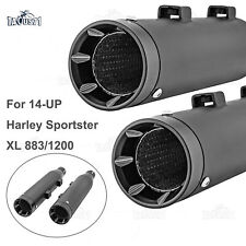 3" Muffler Slip On Exhaust Pipes For Harley Sportster XL 883 1200 Iron 2014-2022 for sale  Shipping to South Africa