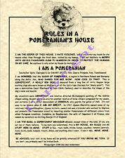Rules pomeranian house for sale  Shipping to Ireland