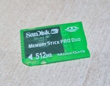 512mb Sandisk Memory Stick Pro Duo PSP Memory Card - Sony Playstation Genuine, used for sale  Shipping to South Africa
