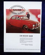 Saab original advertisement for sale  Shipping to Ireland