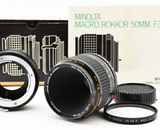 Obiektyw Minolta MD Macro Rokkor 50mm f/3.5 z adapterem makro z Japonii [N w idealnym stanie], używany na sprzedaż  Wysyłka do Poland