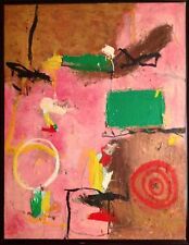 Gustavo Ramos Rivera Original Abstract Painting on Canvas Signed Verso Framed for sale  Shipping to Canada