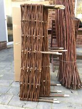 Used, Feb2024 hurdle willow  Border Edging 100cmx 20cm Garden Lawn 3 panle x 1m.new for sale  Shipping to South Africa