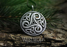 Celtic Triskelion or Trinity Knot Pendant - Irish/Medieval/Silver/Jewelry/Skyrim for sale  Shipping to South Africa