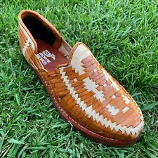 Sandálias masculinas de couro Huarache biqueira fechada MOCASSIM MEXICANO HUARACHES comprar usado  Enviando para Brazil