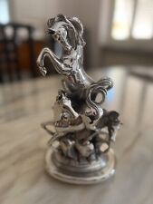 scultura cavallo ottaviani argento usato  Vicovaro