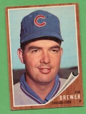 1962 Topps Baseball #191 Jim Brewer Chicago Cubs tom regular comprar usado  Enviando para Brazil