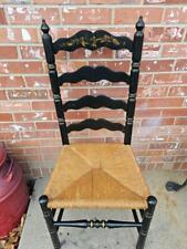 black chair wicker seat for sale  Richmond