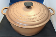 Le Creuset Cast Iron Large, Dark Brown Dutch Oven Round Casserole Dish. for sale  Shipping to South Africa