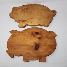 Rustic pig wooden for sale  Greenfield