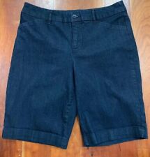 St Johns Bay Feminino Bermuda Short Jeans Azul Jeans Stretch Tamanho 8, usado comprar usado  Enviando para Brazil