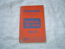 1945 Ford Fordson major tractor parts catalog book  list manual, used for sale  Canada