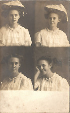 RARE MULTIVIEW PORTRAIT real photo postcard rpoc BRILLION WISCONSIN WI 1907 for sale  Shipping to South Africa