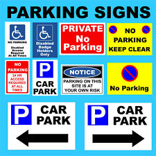 Parking plastic signs for sale  Shipping to Ireland