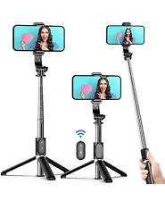 Palo y trípode extensible universal para selfies con control remoto Bluetooth blanco segunda mano  Embacar hacia Argentina