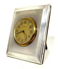 Antique Miniature HALLMARKED Sterling Silver A & J Zimmerman Strut Easel Clock for sale  Shipping to South Africa