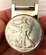 Blacks *Liberty Side* Eagle Half Dollar 90% Real Silver Coin Money Clips for sale  Shipping to South Africa