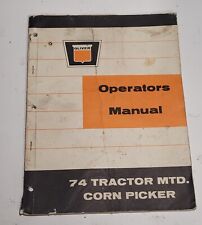 Used, Oliver Tractor 74 Mounted Corn Picker operators manual for sale  Nashua