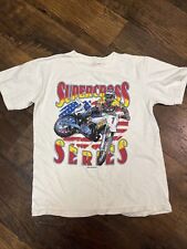 Camiseta Vintage Supercross Motocross Ponto Único Tamanho Infantil 7/8, usado comprar usado  Enviando para Brazil