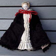 Used, ANTIQUE VICTORIAN DOLL WITH PORCELAIN HEAD AND ORIGINAL CLOTHS WITH FUR CAPE for sale  BONNYRIGG