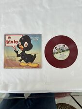 Disco infantil de vinilo rojo ""I'm Dinky"" de colección de Peter Pan graba una historia musical segunda mano  Embacar hacia Argentina