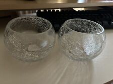 Pair crackle glass for sale  GRIMSBY