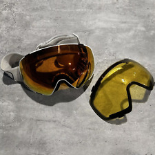Óculos de snowboard Von cápsula com zíper branco e bronze com lente extra + estojo rígido comprar usado  Enviando para Brazil