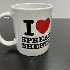 I Love Spreadsheets Mug Novelty Office Gift Present Coffee Tea Mug for sale  Shipping to South Africa