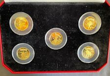 Pokemon Coins - 999 Gold Proof Niue - Complete Set 5 $100 - 2001 Pobjoy Mint for sale  Shipping to United States