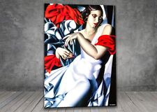 Tamara de Lempicka Portrait of Ira Perrot CANVAS PAINTING ART PRINT 1305, used for sale  Shipping to South Africa