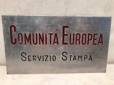Targa comunita europea usato  Seregno