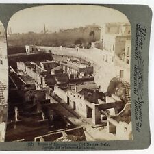 Herculaneum Ruins Naples Italy Stereoview c1893 Ancient Ercolano Campania A2608 for sale  Shipping to South Africa
