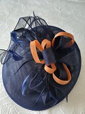 ladies wedding hats navy for sale  POULTON-LE-FYLDE