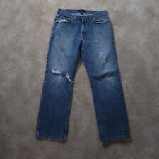 Tommy Hilfiger Classic Fit Jeans Męskie 33x30 Niebieskie spodnie dżinsowe Distressed na sprzedaż  Wysyłka do Poland