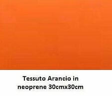 Tessuto neoprene arancio usato  Italia