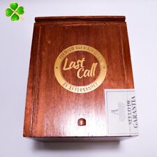 Last Call Pequenas Puros caixa de charuto de madeira vazia 6,25" x 5" x 4,5", usado comprar usado  Enviando para Brazil