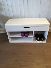 Shoe Bench Shoe Storage Rack Wooden Shoe Cabinet with Seat Cushion for Hallway  for sale  LONDON