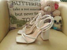 Boohoo white strappy for sale  WISBECH