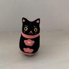 Brinquedo local Kawagoe Daruma papel machê gato preto Mika Yajima comprar usado  Enviando para Brazil