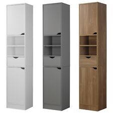 Ventura Wooden Tall 2 Door 1 Drawer Shelves Bathroom Cabinet Storage Unit Modern for sale  Shipping to South Africa