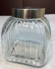Canister clear ribbed for sale  Ritzville