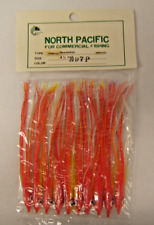 4-1/4" Octopus Squid North Pacific Trolling Lure Skirt 10 Pack New Old stock for sale  Shipping to South Africa